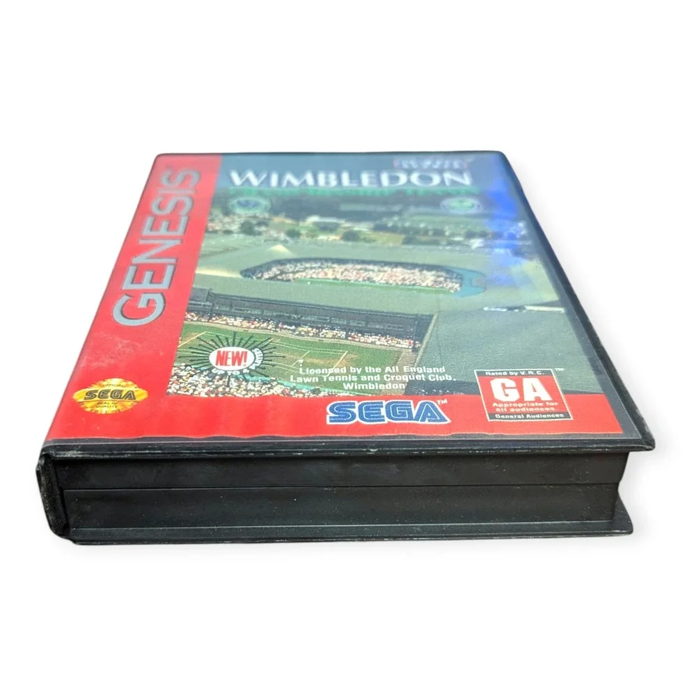 Wimbledon Championship Tennis Sega Genesis 1993 Sports Game Case‎ & Cartridge